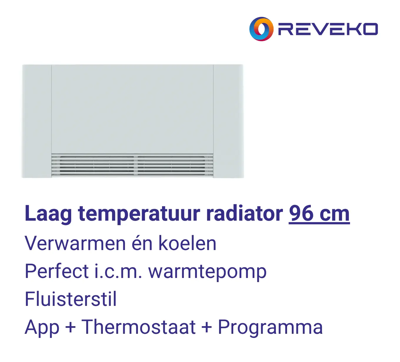 Laag temperatuur radiator 96 cm