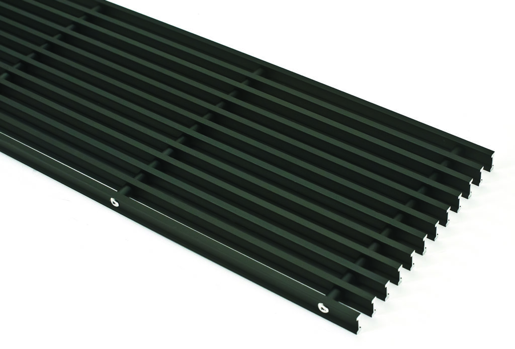 rooster convectorput lineair zwart